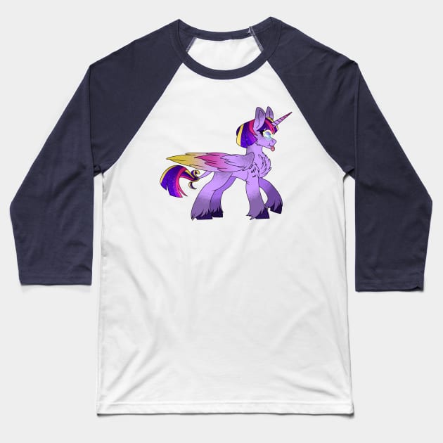 Princess Twilight Sparkle Baseball T-Shirt by MischievousArtist